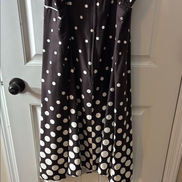 Madison Leigh Brown and White Spaghetti Strap Sundress - Picture 6 of 8